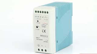 Too little space in your control cabinet? Try this 22.5mm wide DIN rail power supply.