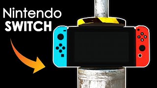 HYDRAULIC PRESS VS Nintendo Switch | Simulation (SATISFYING) screenshot 2