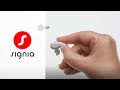 How to turn pure 312 ax on and off  signia hearing aids
