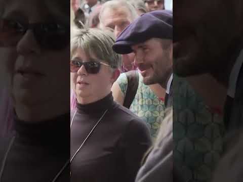 David Beckham visits Queen Elizabeth II casket | USA TODAY #Shorts