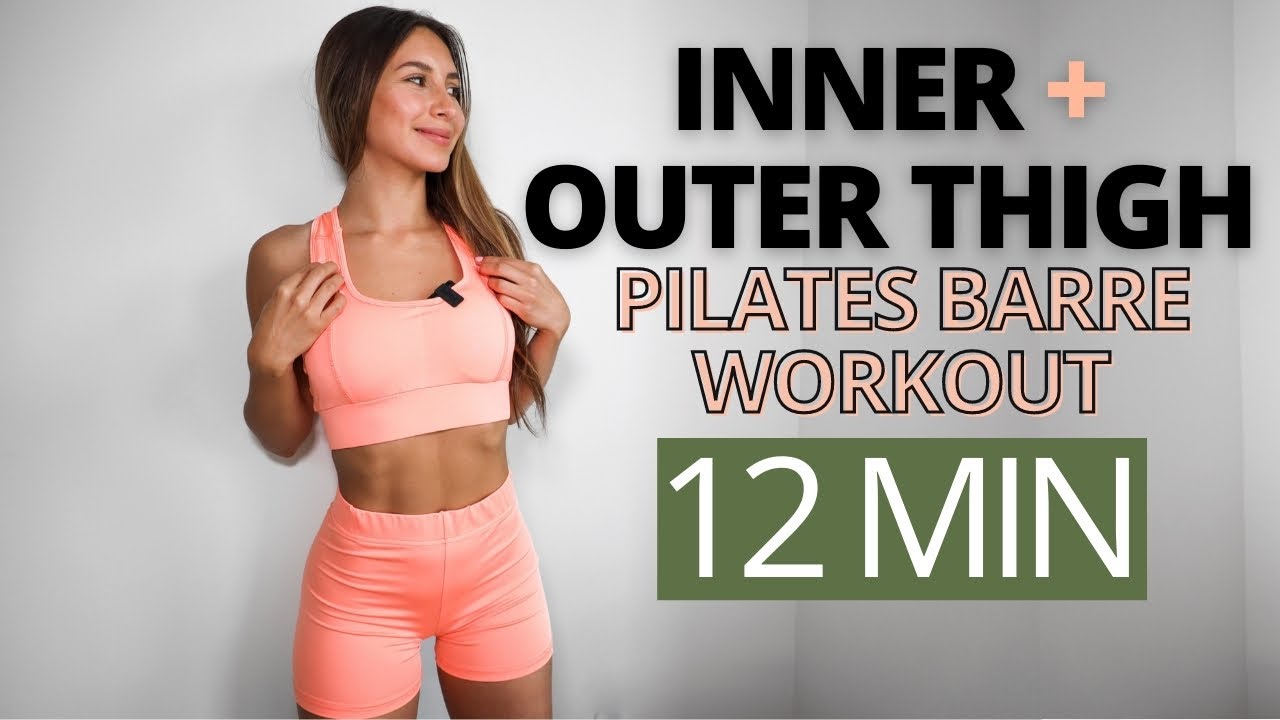 12 MIN INNER + OUTER THIGH WORKOUT | Barre Pilates to Get Slim Legs | No Equipment | Daniela Suarez