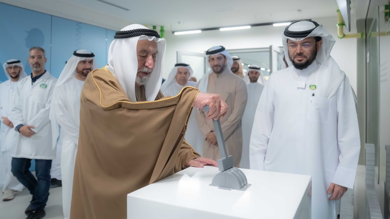 صاحب السمو حاكم الشارقة يفتتح مصنع مليحة للألبان ويتسلم شهادة تسجيل مزرعة مليحة في موسوعة غينيس