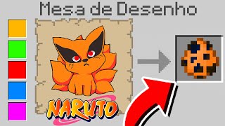 TUDO QUE EU DESENHO DO NARUTO APARECE NO MINECRAFT! ‹‹ P3DRU ››