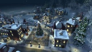 АНИМАЦИЯ НОВОГОДНЯЯ ЁЛКА НА ПЛОЩАДИ футаж HD скачать 2016 free ANIMATION Christmas tree SQUARE