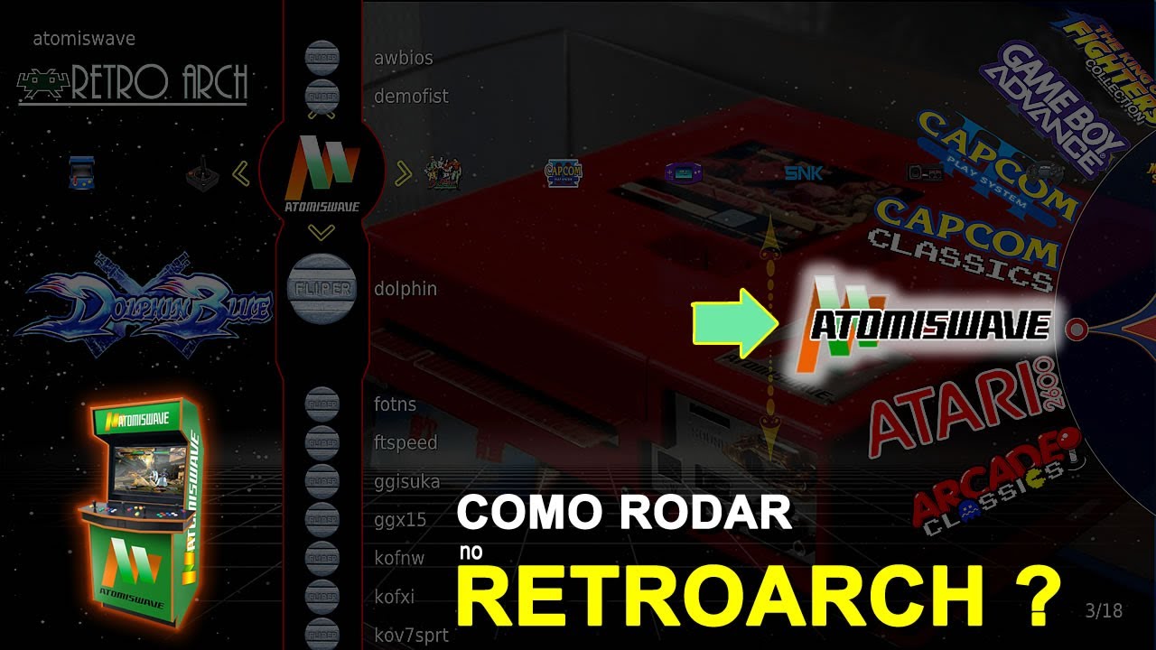 Como rodar Atomiswave no Retroarch sem erro? - YouTube