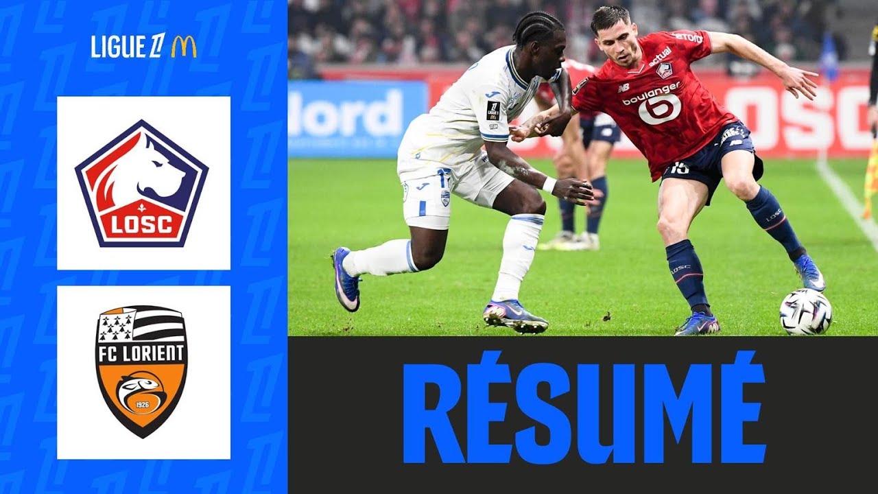 Grâce à un BIJOU d'Avom à la 93e, Lorient CLIMATISE Lille | 25ème journée - Ligue 1 McDonald's 25/26