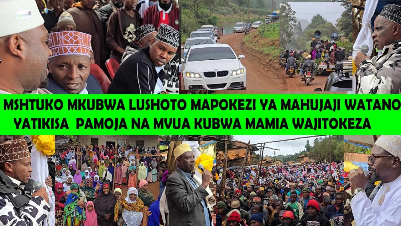 LUSHOTO YATIKISIKA MAPOKEZI YA MAHUJAJI WATANO PAMOJA NA MVUA KUBWA ZAIDI YA PIKIPIKI  70 ZAJITOKEZA
