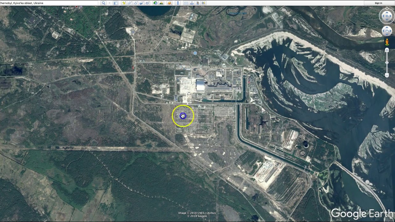 Chernobyl Power Plant Map