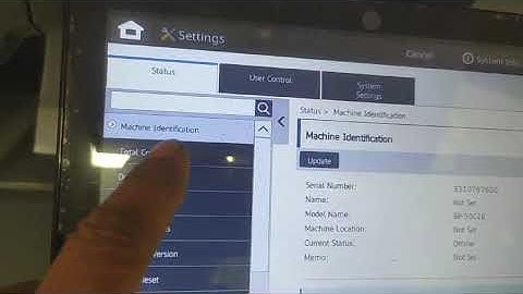 SHARP BP-50C26 Photo Copier Metter Reading Test
