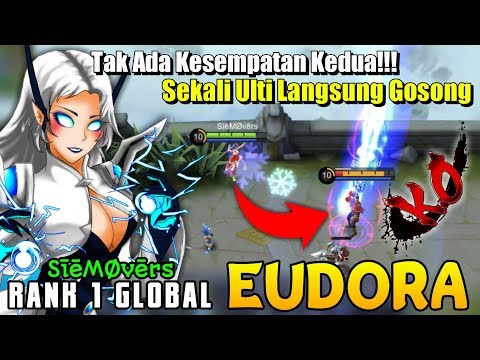 Mau Gimana Lagi!!! Sekali Ulti Langsung Gosong (KO) - Rank 1 Global Eudora SīēMØvērs - 동영상