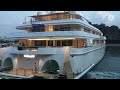 Superyacht at marina keppel bay singapore