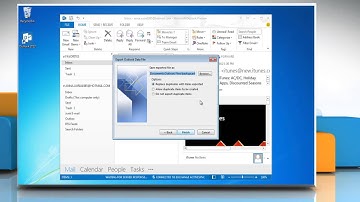 How to export .pst file data in Microsoft® Outlook 2013