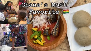 Cooking Ghana’s most Favorite food || BANKU + FISH & PEPPER || Sunyani West Africa