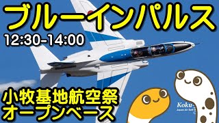 ブルーインパルス　小牧基地航空祭オープンベース　取材エリアより　４Ｋライブ配信　ブルーインパルス12:30~14:00　県営名古屋空港【ちんあなご】