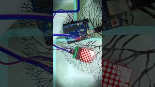 Arduino with led Matrix display  #ytshorts #shots