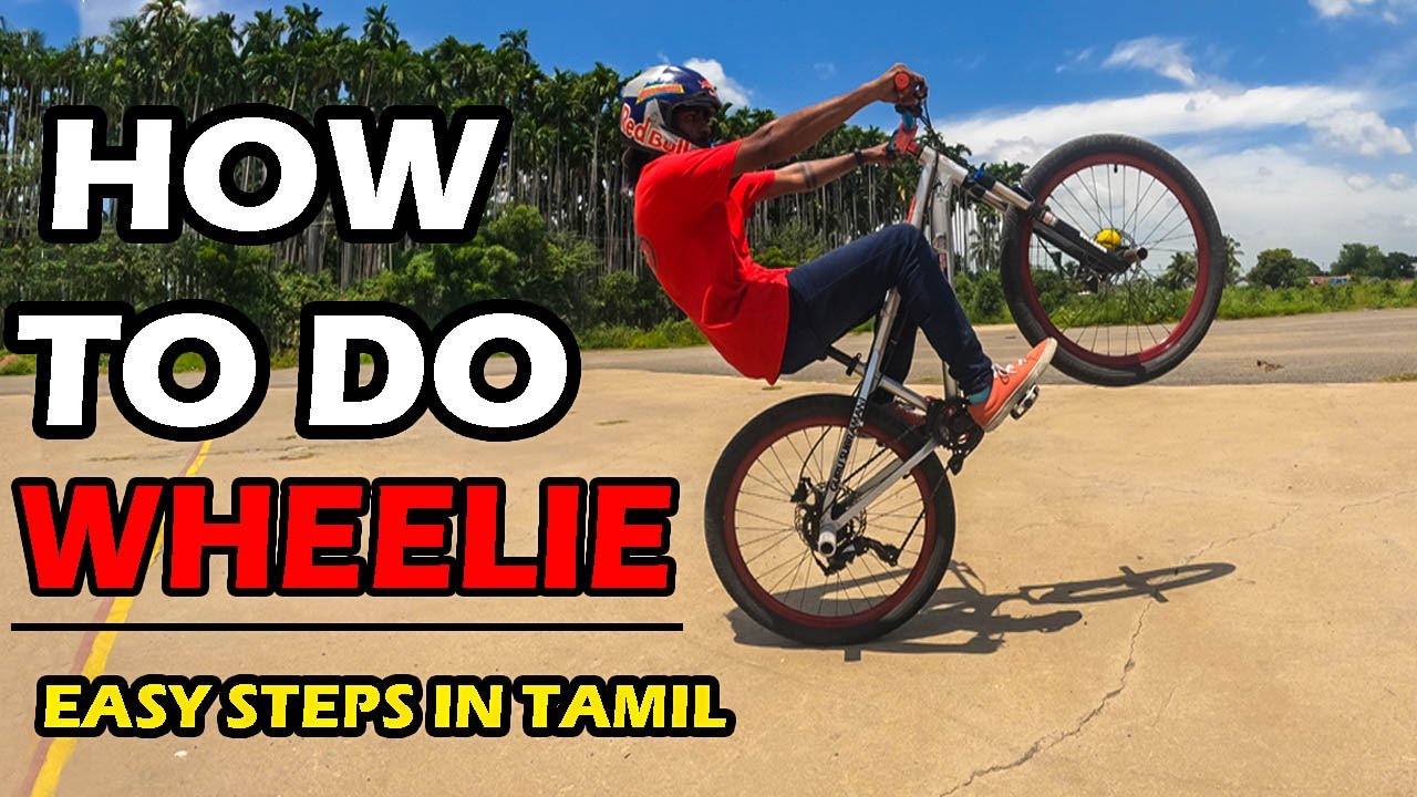 How to Wheelie in cycle easy tamil tutorial TEAM MRz Salem