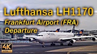 Lufthansa LH1170 Departure Frankfurt Airport (FRA) / Aviation / 4K