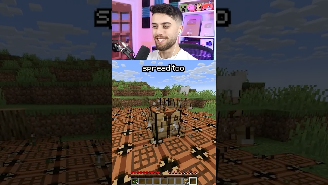 minecraft but blocks spread like sculk