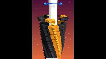 Stack Ball 3D Level 136 Gameplay (iOS,Andriod)#shorts