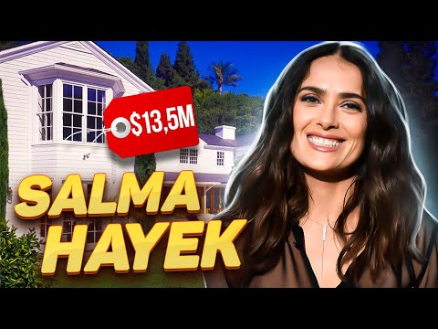 Video: Salma Hayeks hus: Latina-ledende damen lister hennes første hjem for $ 9500 per måned