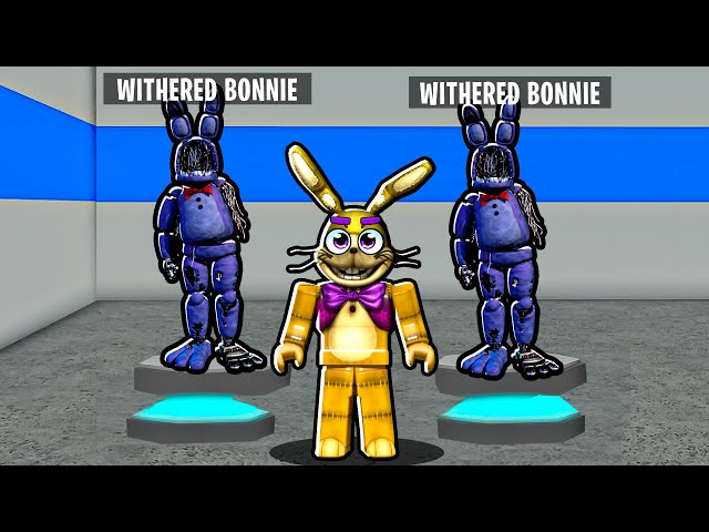 JUNTEI O WITHERED BONNIE + WITHERED FREDDY EM UM SÓ ANIMATRONIC no Roblox  Animatronic World 