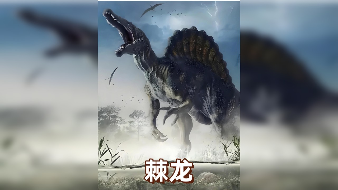 你以为霸王龙最强？它16米长，背插血帆，专杀鲨鱼！
