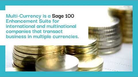 DSD Multi Currency Sage 100 Enhancement