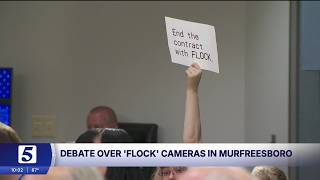Debate over Flock cameras Some share concerns at tense city council meeting