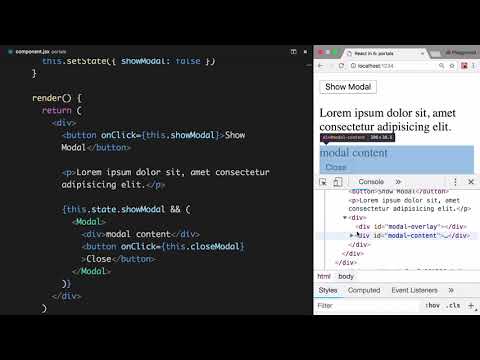 React in 5: Portals