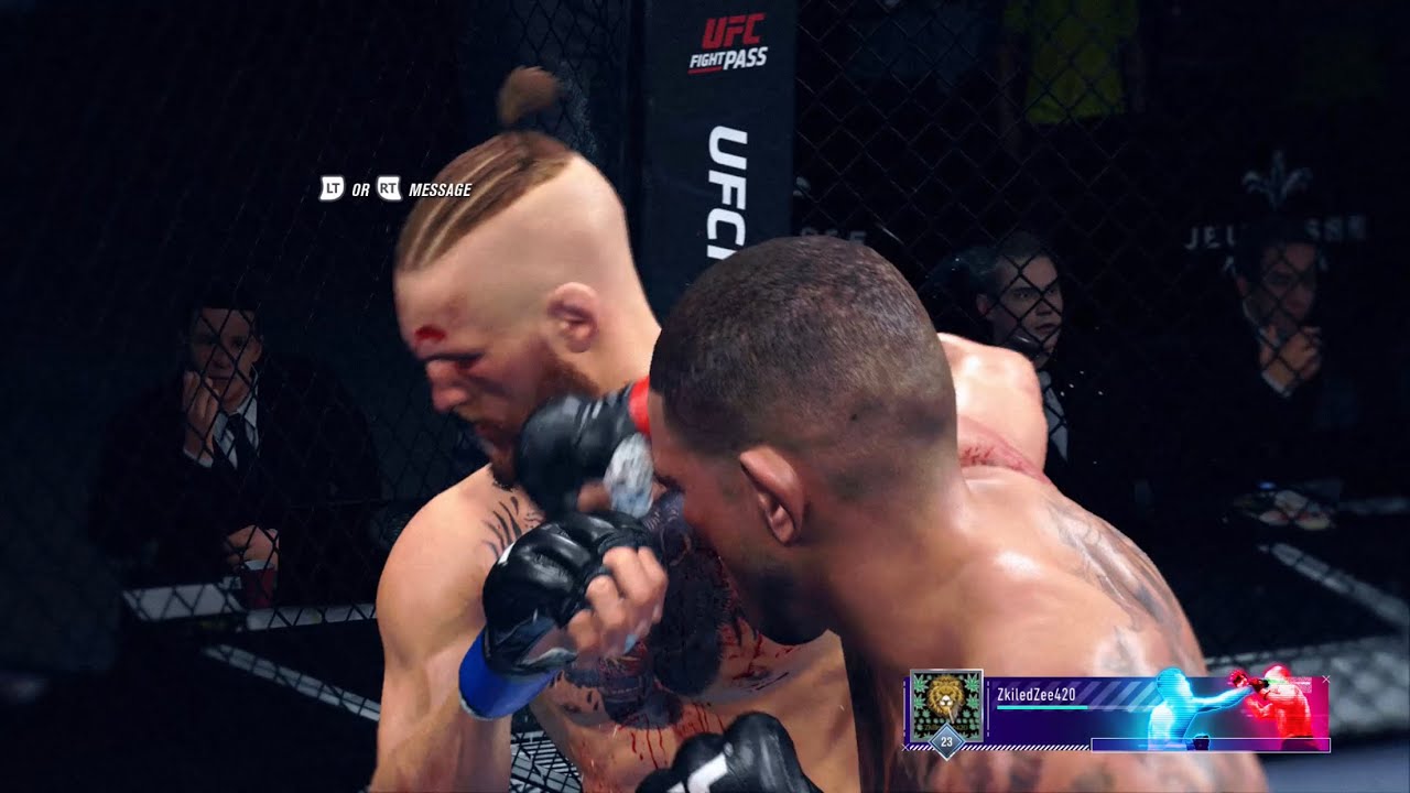 UFC 4 - Double spin feint to lead hook combo