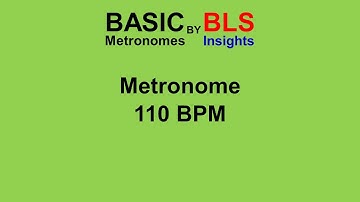 Basic Metronome 110 BPM - One Hour #listenable