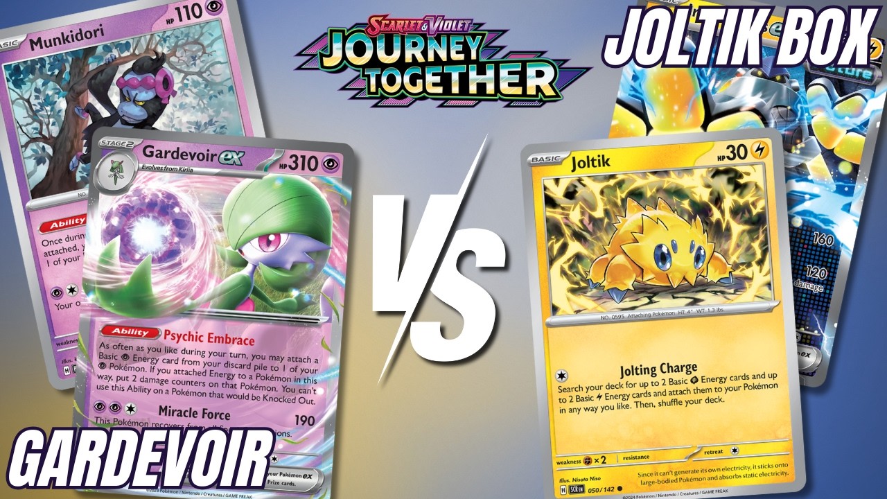 Гардевуар Экс против Джолтика в коробке | Настольная игра Pokemon TCG | Путешествие вместе