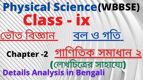 Physical Science class 9 chapter 2 in Bengali || Force &Motion|| WBBSE ।।ভৌত বিজ্ঞান ।। বল ও গতি।।