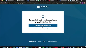 LinkedIn Learning at Denison: First time login