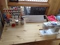 Sewing table with cutout for sewing machine Sewing table with cutout for sewing machine