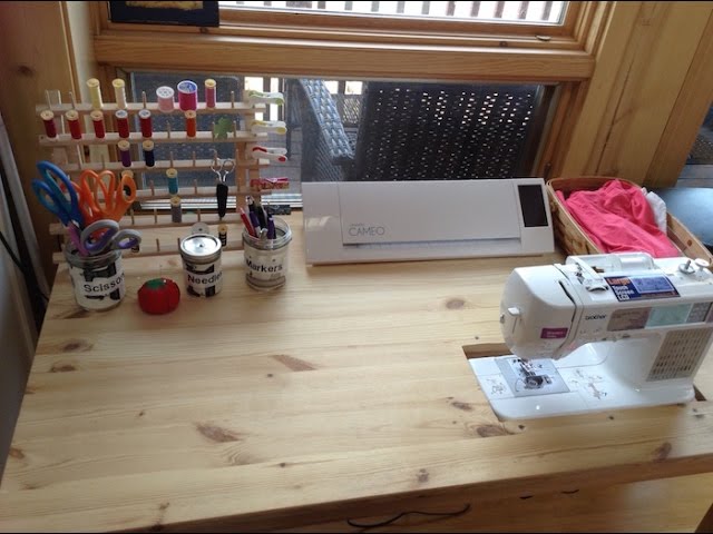 DIY Custom Sewing Desk 