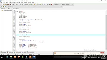 Membuat Biodata Mahasiswa Dengan Coding C++