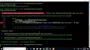 Laravel Seeder and Factory