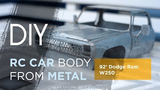 Part1 DIY RC Body CAR DODGE RAM 1992 From Tin | Bikin Body RC dari metal