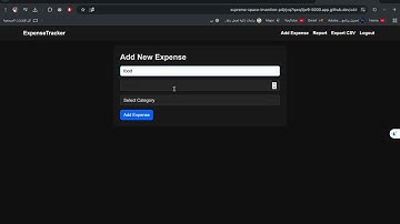 CS50 Final Project (Expense Tracker)