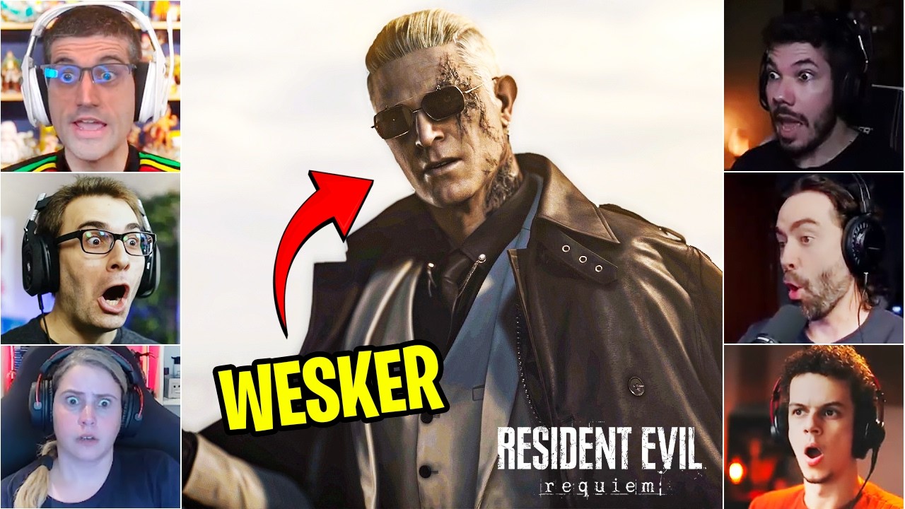 É O WESKER? - YOUTUBERS REAGEM AO PERSONAGEM MISTERIOSO DE RESIDENT EVIL 9 REQUIEM