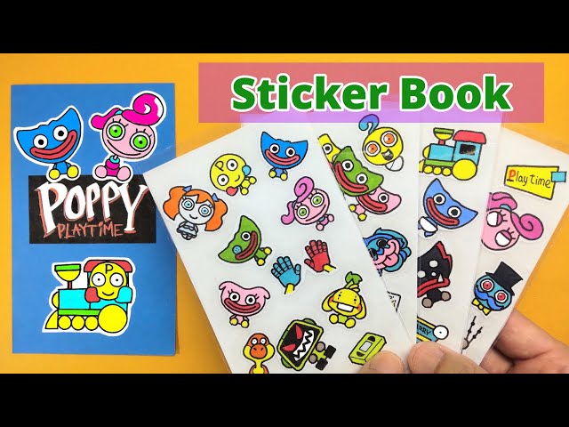 DIY Handmade Sticker Book😊How to make Poppy Playtime Chapter 3 Sticker  Book！School Craft Ideas 