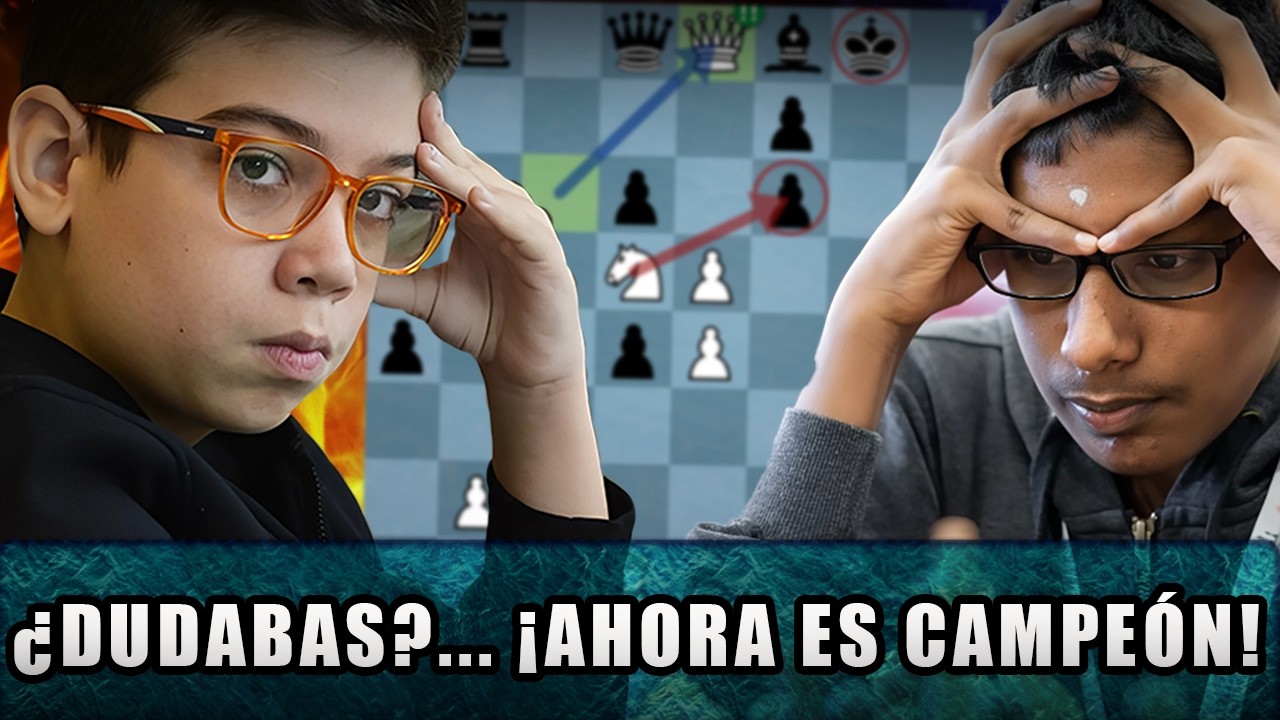 ¡¡EL PRODIGIO DE ORO!! CAMPEÓN INVICTO CON SACRIFICIO DE DAMA Y 97 % DE PRECISIÓN | Oro vs Pranav