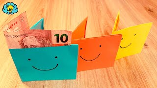 Como fazer uma CARTEIRA DE PAPEL para o papai ou amigos #origami