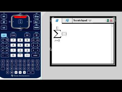TI-Nspire CX: Using Sigma Notation
