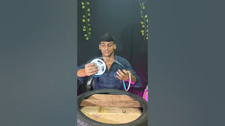 Diy with old Bike Tyre#diy #experimnent #shorts