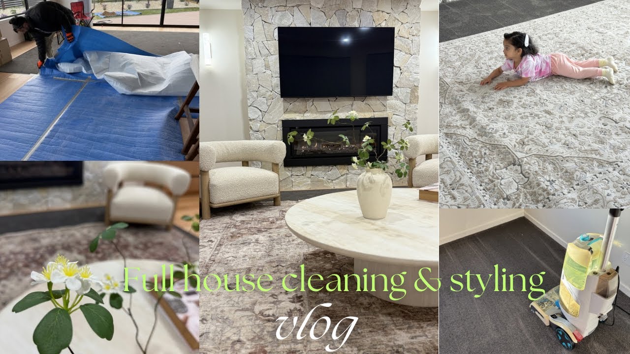 Видеоблог о полной уборке и обустройстве дома 🏡 Вся мебель доставлена, ковер тоже, и работы по ос...