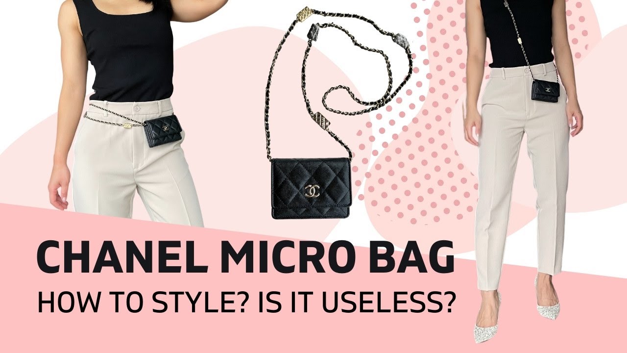 Chanel 23B mini CF so black