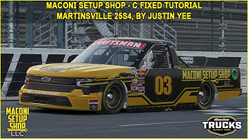 iRacing Maconi C-Fixed Trucks Martinsville Guide to Qualifying and Race 25S4