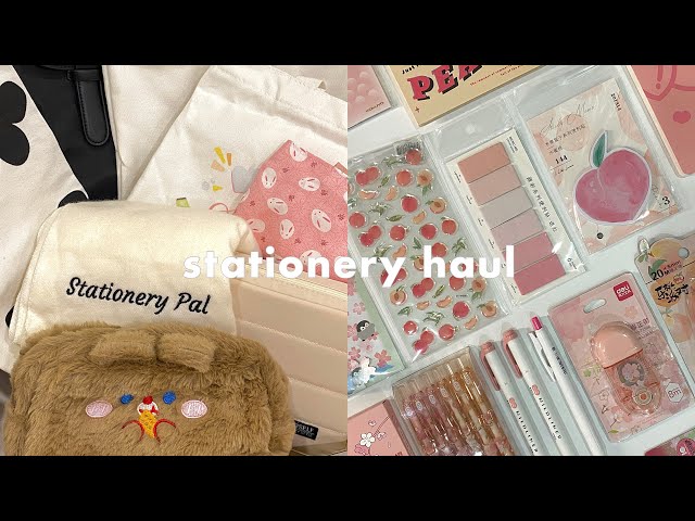 huge stationery haul 🌸 ft. stationery pal 🌟 class=